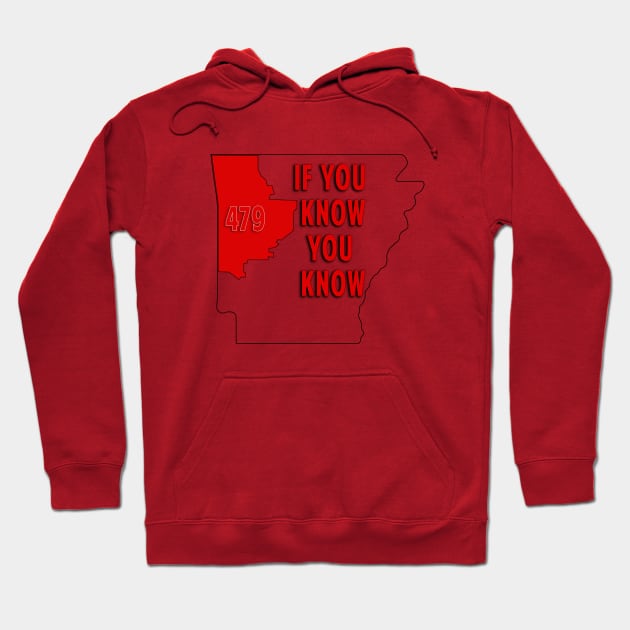 479 Area Code - If you know you know Hoodie by Arkansas Shop